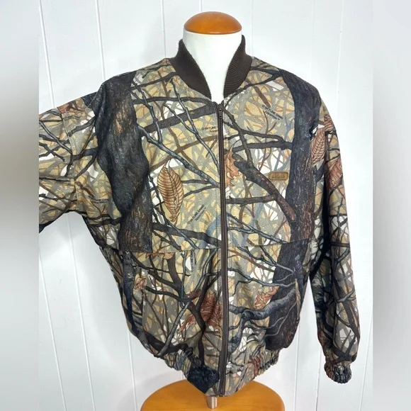 Vintage Cabelas Skyline Camo 2 piece Set - Insulated Hunting Jacket & Pants - Picture 2 of 15